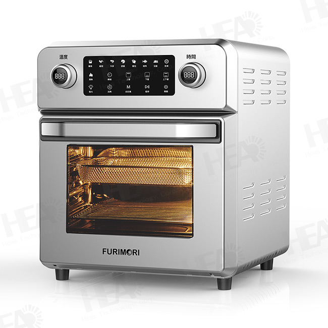 日本《富力森FURIMORI》15L全不鏽鋼氣炸烤箱FU-OV105