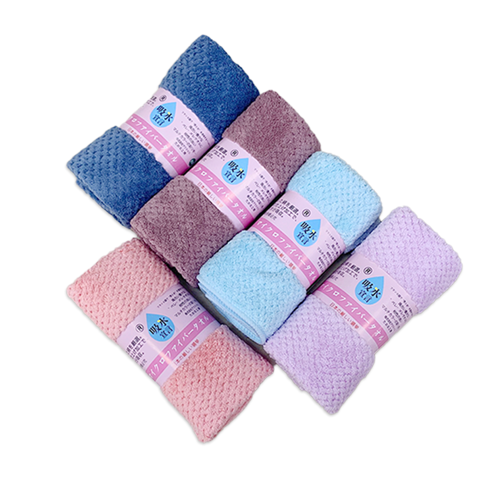 【吸水宣言】3D立體超柔吸水毛巾(5入)-素色3442625